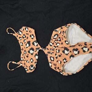 Leopard print kids 7/8 Bathing Suit